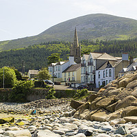 Buy canvas prints of Mourne Mountains from Newcastle by Michael Harper