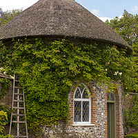 Buy canvas prints of Round House in West Dean Gardens West Sussex by Michael Harper