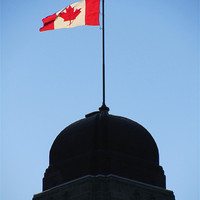 Buy canvas prints of Canadian Flag (1) by Mark Sellers