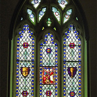 Buy canvas prints of South Stained Glass Window Christ Church Cathedral by Mark Sellers
