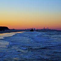 Buy canvas prints of  Surfers Paradise by Sean Foreman