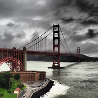 Buy canvas prints of Sunrise Over Golden Gate Bridge by Sean Foreman