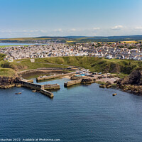 Buy canvas prints of Picturesque Portknockie Harbour by Bill Buchan