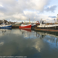 Buy canvas prints of Fraserburgh Harbour Scene Photo by Bill Buchan