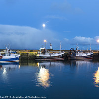 Buy canvas prints of Fraserburgh Harbour Evening Scene Photo by Bill Buchan
