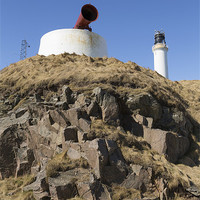Buy canvas prints of Girdleness Lighthouse And Foghorn Photo by Bill Buchan