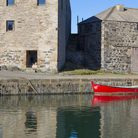 Buy canvas prints of Portsoy Red Boat by Bill Buchan