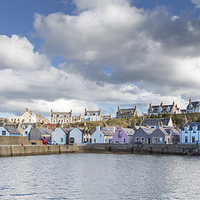 Buy canvas prints of Findochty Harbour Panorama by Bill Buchan