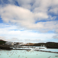 Buy canvas prints of Blue Lagoon Iceland by david harding