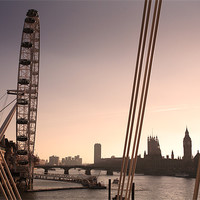 Buy canvas prints of London Eye by david harding
