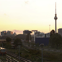Buy canvas prints of Berlin Skyline by david harding