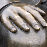 Buy canvas prints of Statue Close Up by david harding