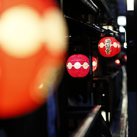 Buy canvas prints of  Japan Kyoto Lanterns by david harding