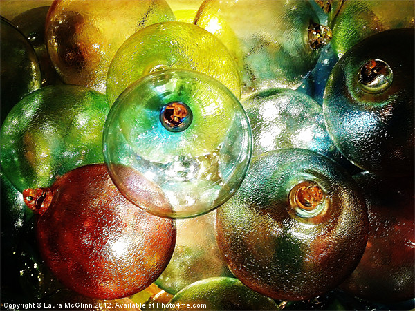 Glass Baubles Picture Board by Laura McGlinn Photog