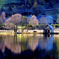 Buy canvas prints of The Little Boathouse by Laura McGlinn Photog