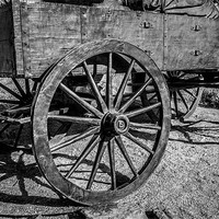 Buy canvas prints of Wagon Wheels Rolling by Doug Long