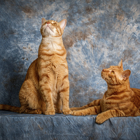 Buy canvas prints of A Pair of Cats by Doug Long