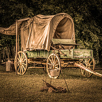 Buy canvas prints of Old Covered Wagon by Doug Long