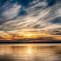 Buy canvas prints of Cloudy Sunset by Doug Long
