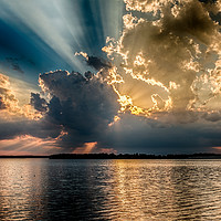 Buy canvas prints of Burst of CLouds by Doug Long