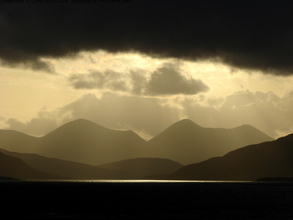 Red Cuillin Mountains Picture Board by Chris Petty