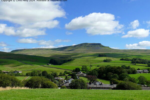 Pen-y-ghent from Horton-in-Ribblesdale Picture Board by Chris Petty