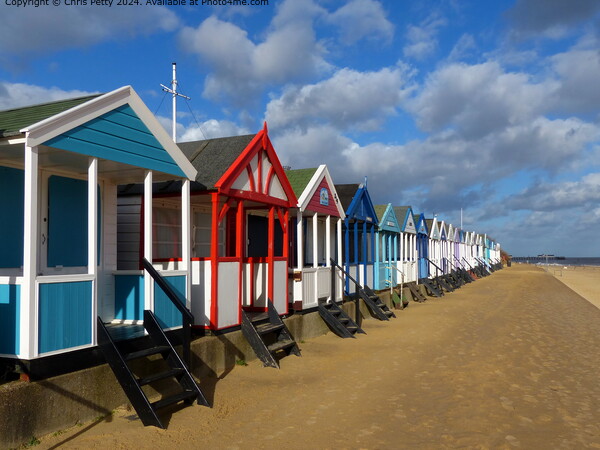 Southwold Beach Huts  Picture Board by Chris Petty