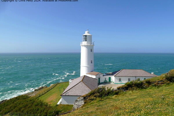 Trevose Head Lighthouse Picture Board by Chris Petty