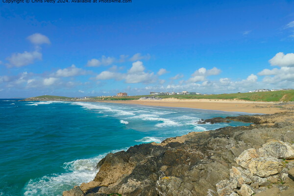 Fistral Beach Newquay  Picture Board by Chris Petty