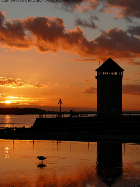 Brightlingsea Sunset, Essex Picture Board by Chris Petty