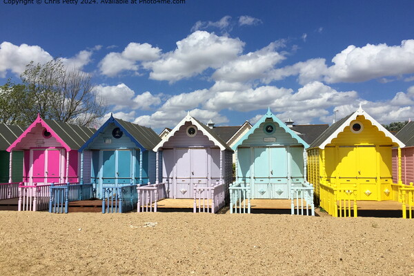 West Mersea Beach Huts, Essex Picture Board by Chris Petty