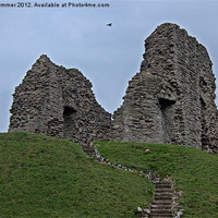 Buy canvas prints of Christchurch castle ruins by Gordon Dimmer