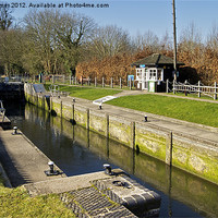 Buy canvas prints of Temple lock on the thames by Gordon Dimmer