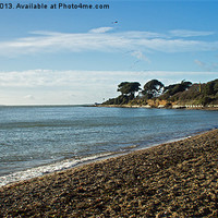 Buy canvas prints of New Year at Lepe Beach by Gordon Dimmer