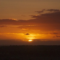 Buy canvas prints of Sunset from Roundway Hill by Gordon Dimmer