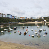 Buy canvas prints of  A Reverse View of Tenby Harbour by Gordon Dimmer