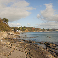 Buy canvas prints of  A Sea View near Saundersfoot near Tenby in Pembro by Gordon Dimmer