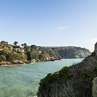 Buy canvas prints of The River Dart from Dartmouth Castle by Gordon Dimmer