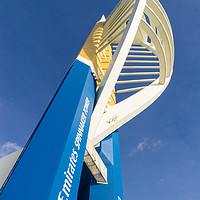 Buy canvas prints of An imposing view of the Spinnaker Tower by Gordon Dimmer