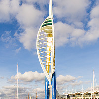 Buy canvas prints of A Frontal view of the Spinnaker tower by Gordon Dimmer