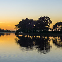Buy canvas prints of A Serene Sunset at Hatchet Pond by Gordon Dimmer