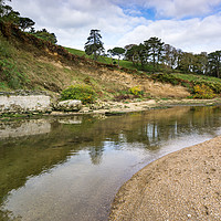 Buy canvas prints of The Estuary at Blackpool Sands in Devon  by Gordon Dimmer