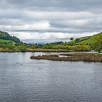 Buy canvas prints of Totes in the distance as seen from a boat on the R by Gordon Dimmer