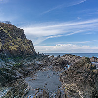 Buy canvas prints of Rocky Outcrops at Ilfracombe by Gordon Dimmer