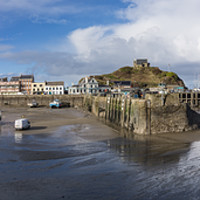 Buy canvas prints of A panoramic view of Ilfracombe Harbour by Gordon Dimmer