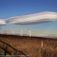 Buy canvas prints of Lenticular cloud over Halifax by Brian Middleton
