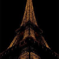 Buy canvas prints of Eiffel Tower at night by Brian Middleton