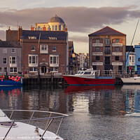 Buy canvas prints of Weymouth Harbour at Sunset by Paul Brewer