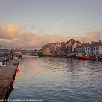 Buy canvas prints of Weymouth Harbour Bridge at Sunrise by Paul Brewer