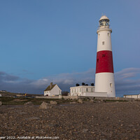 Buy canvas prints of Portland Bill Lighthouse just after sunset by Paul Brewer